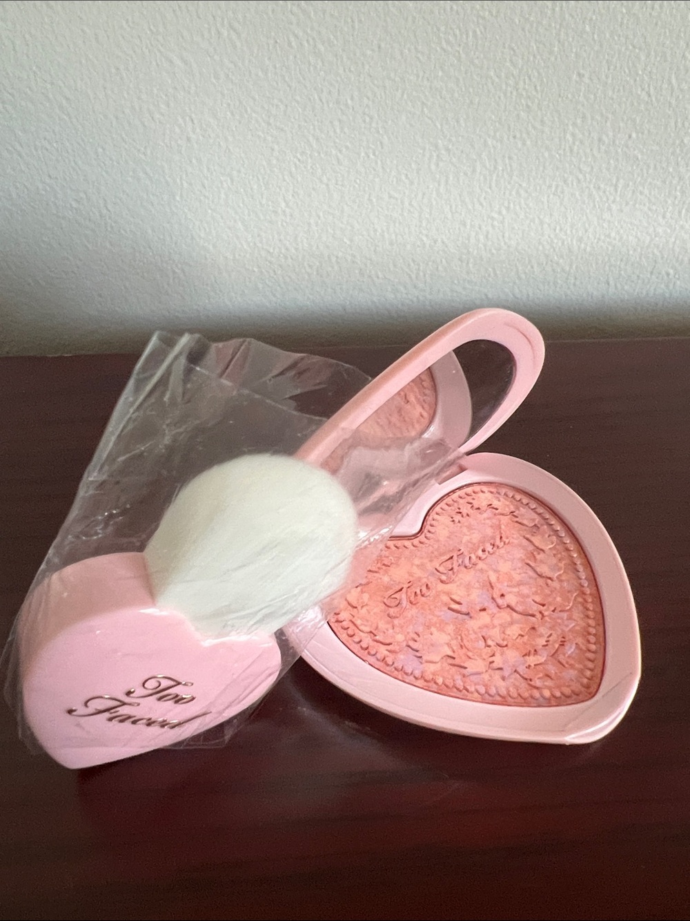 Too Faced Love Flush Blush Compact in Funfetti & Brush - Picture 2 of 5